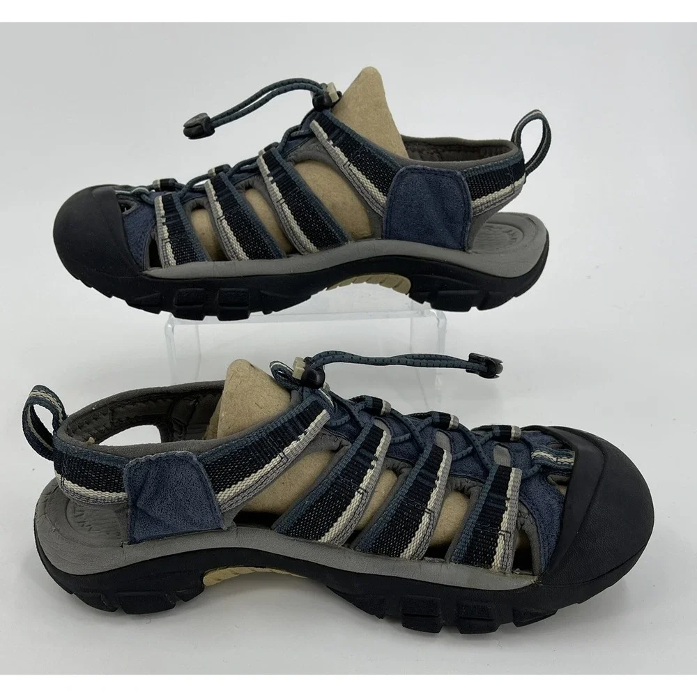 KEEN Mens Newport‎ H2 Hiking Sport Sandals Gray Blue Waterproof 1014187 Mens 7